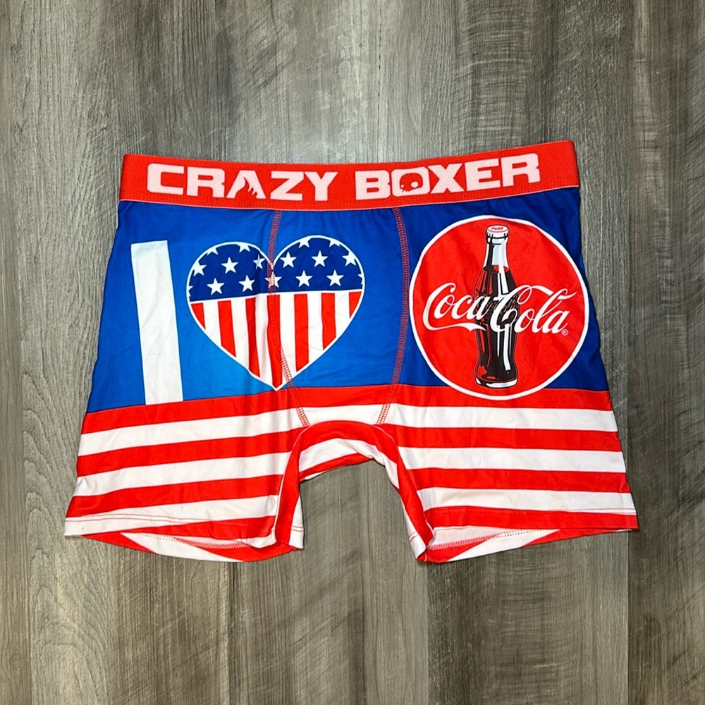 Coke Patriotic Crazy Boxer Boxer Brief - XL